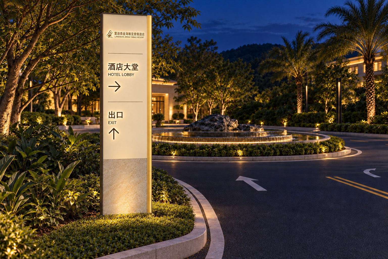 09-B · 商业返回酒店 / 夜景